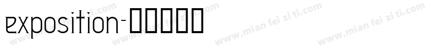 exposition字体转换