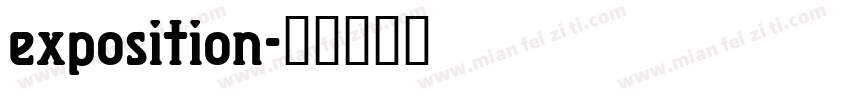 exposition字体转换