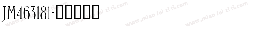 jm463181字体转换