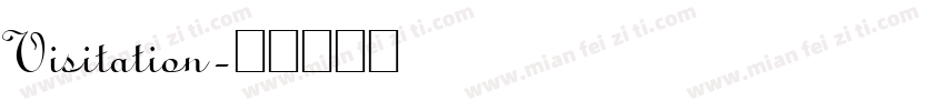 Visitation字体转换
