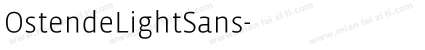 OstendeLightSans字体转换