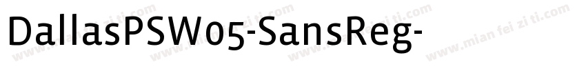 DallasPSW05-SansReg字体转换