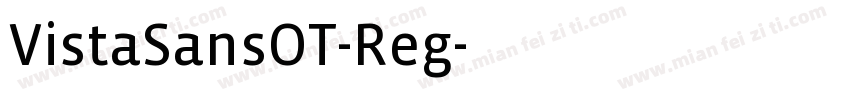 VistaSansOT-Reg字体转换