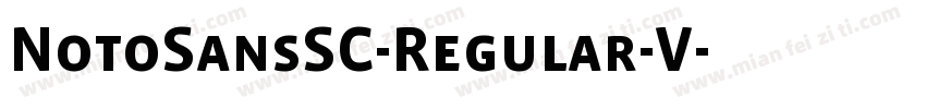NotoSansSC-Regular-V字体转换