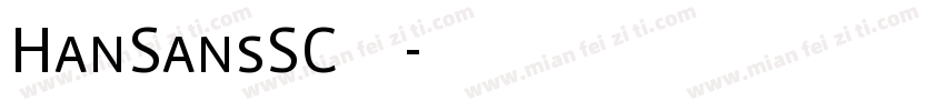 HanSansSC常规字体转换