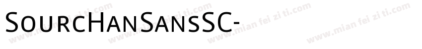 SourcHanSansSC字体转换