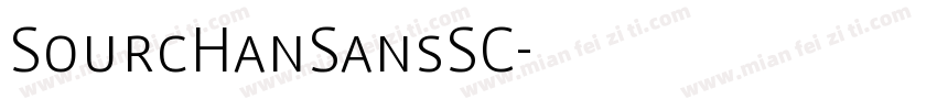 SourcHanSansSC字体转换