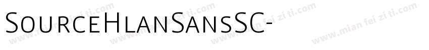SourceHlanSansSC字体转换