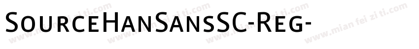 SourceHanSansSC-Reg字体转换