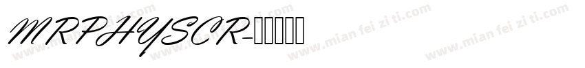 MRPHYSCR字体转换