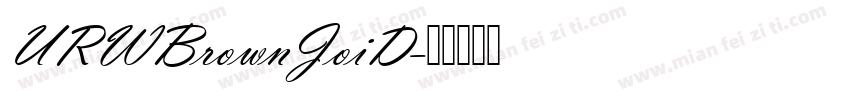 URWBrownJoiD字体转换
