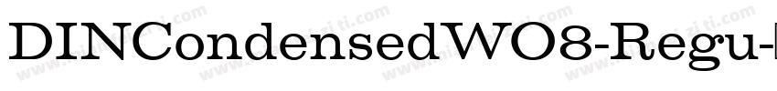 DINCondensedWO8-Regu字体转换