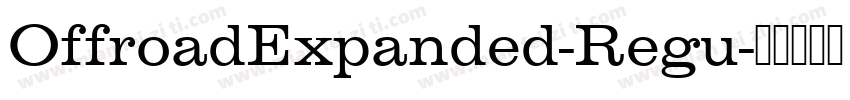 OffroadExpanded-Regu字体转换
