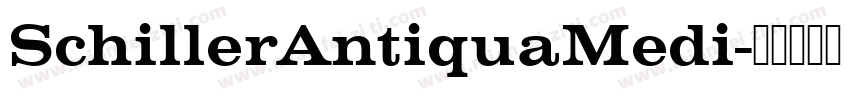 SchillerAntiquaMedi字体转换