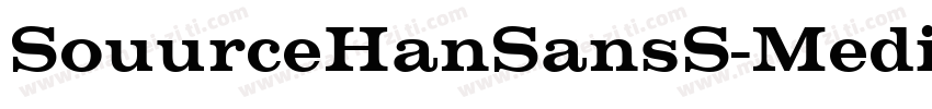 SouurceHanSansS-Medi字体转换