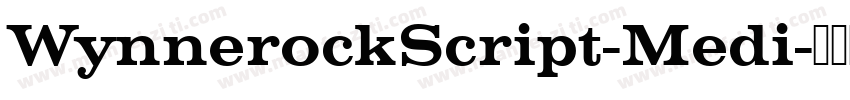 WynnerockScript-Medi字体转换