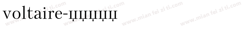 voltaire字体转换