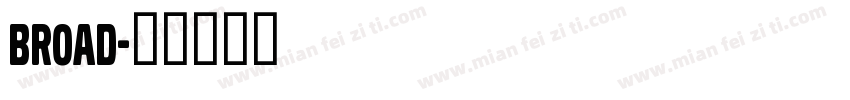 BROAD字体转换
