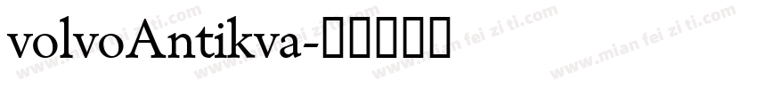 volvoAntikva字体转换