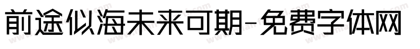 前途似海未来可期字体转换