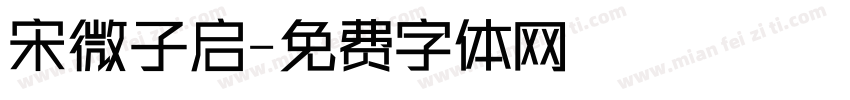 宋微子启字体转换