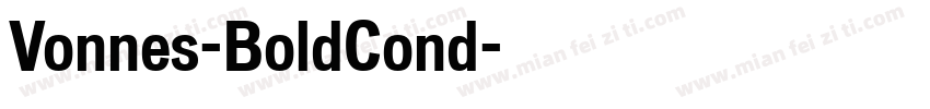 Vonnes-BoldCond字体转换