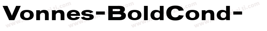 Vonnes-BoldCond字体转换
