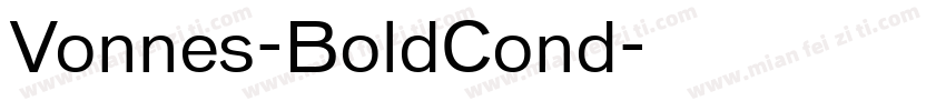 Vonnes-BoldCond字体转换