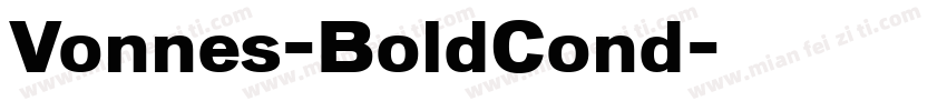 Vonnes-BoldCond字体转换