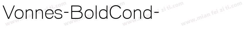 Vonnes-BoldCond字体转换