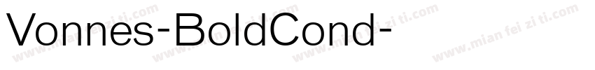 Vonnes-BoldCond字体转换