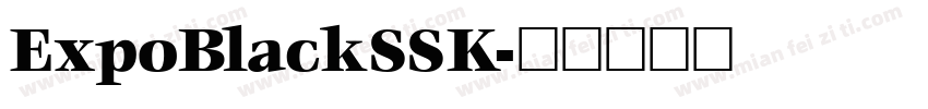 ExpoBlackSSK字体转换