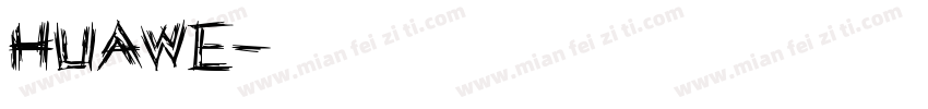 HUAWEⅠ字体转换