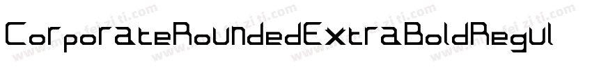 CorporateRoundedExtraBoldRegularSWF字体转换