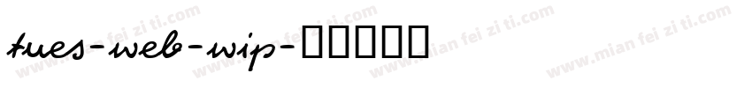 tues-web-wip字体转换