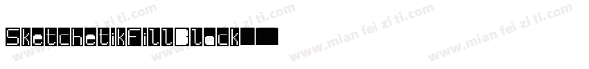 SketchetikFillBlack字体转换