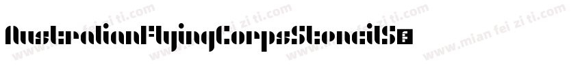 AustralianFlyingCorpsStencilS字体转换