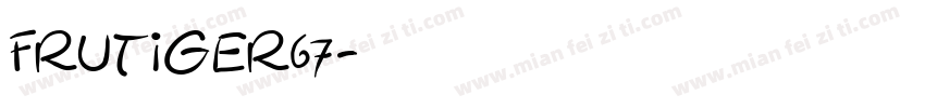 Frutiger67字体转换