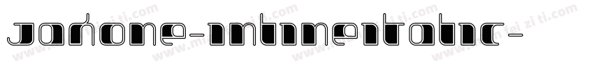 Jakone-InlineItalic字体转换