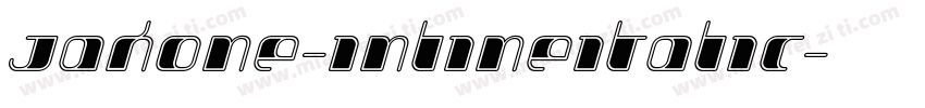 Jakone-InlineItalic字体转换