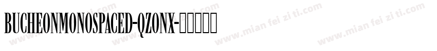 BucheonMonospaced-qZonx字体转换
