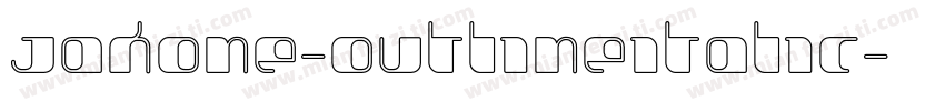 Jakone-OutlineItalic字体转换