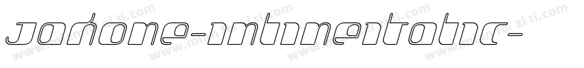 Jakone-InlineItalic字体转换