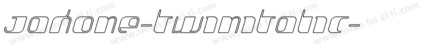 Jakone-TwinItalic字体转换