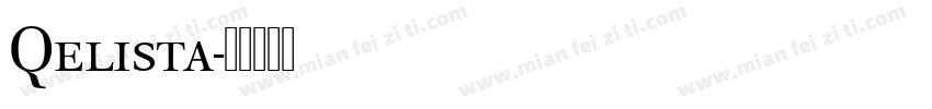 Qelista字体转换