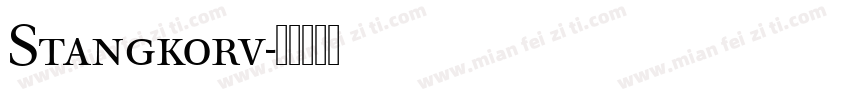 Stangkorv字体转换