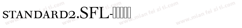 standard2.SFL字体转换