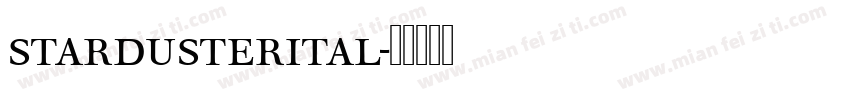 stardusterital字体转换