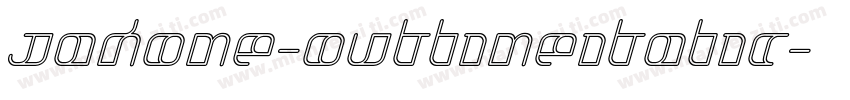 Jakone-OutlineItalic字体转换