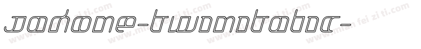 Jakone-TwinItalic字体转换